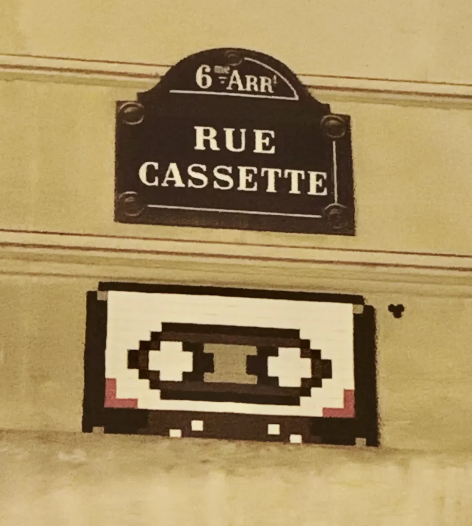 plaque de rue cassette