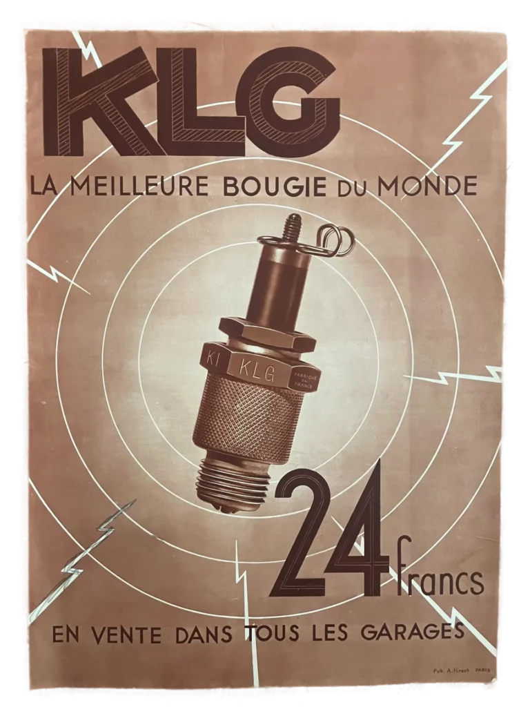 affiche publicitaire garage