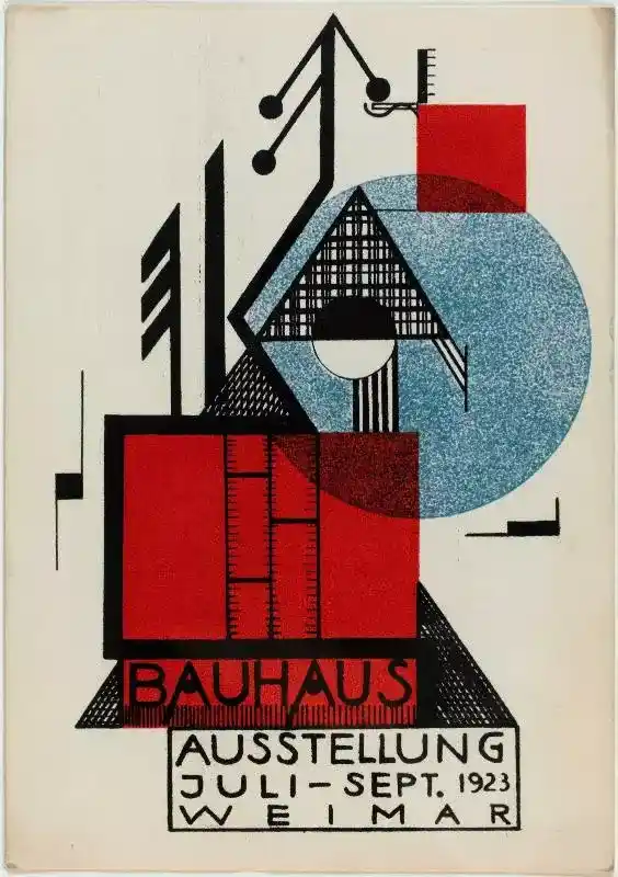 affiche 1923 mouvement bauhaus