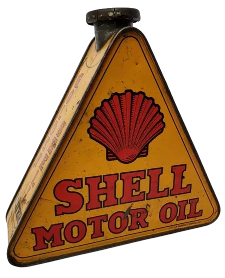 bidon huile ancien Shell