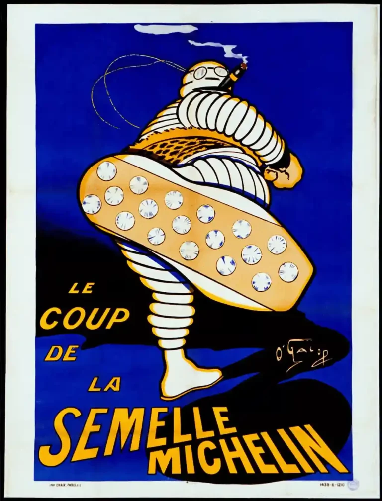 affiche michelin le coup de semelle