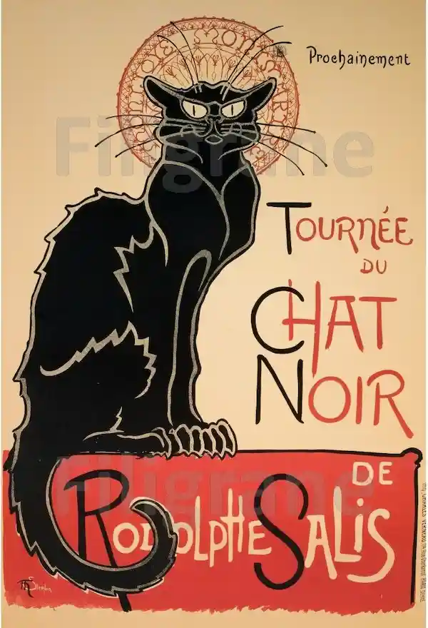 affiche chat noir toulouse lautrec