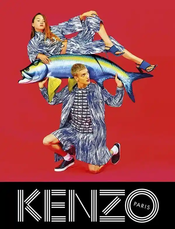 mouvement publicitaire affiche kenzo