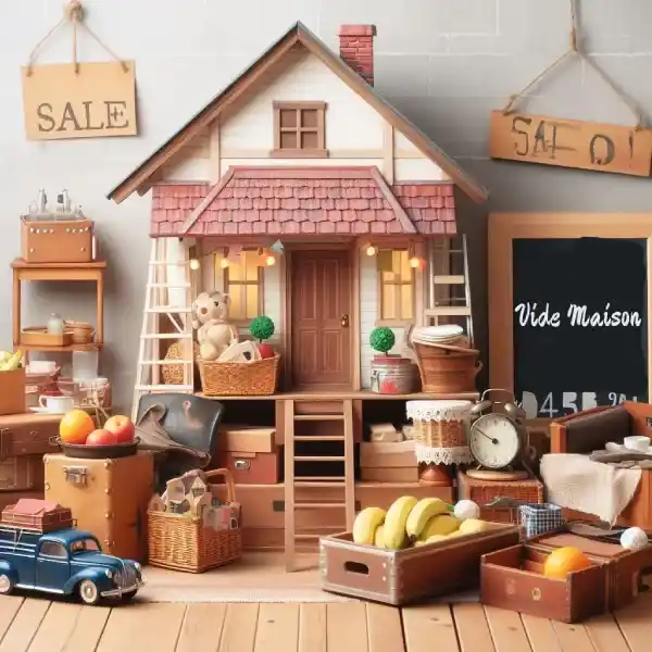 Conseils organisation brocante : organisation vide mison
