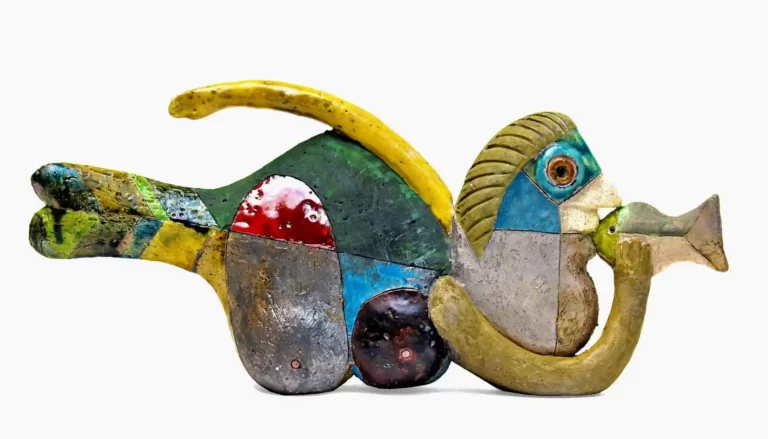 sculpture poisson par Capron