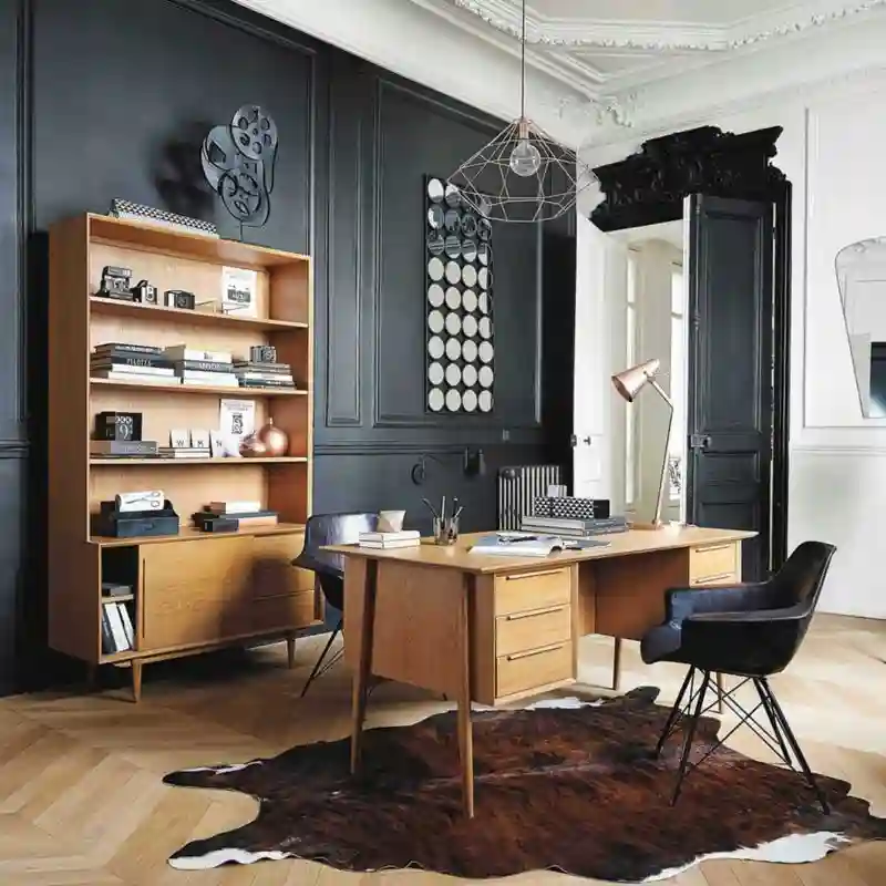 deco vintage bibliotheque