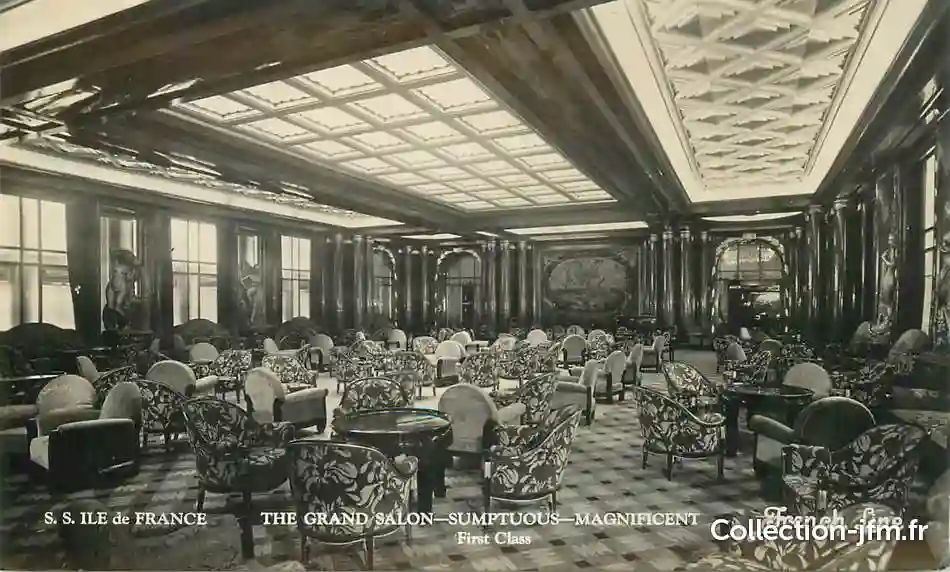 le grand salon paquebot ile de france