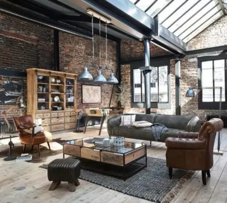 style industriel deco vintage