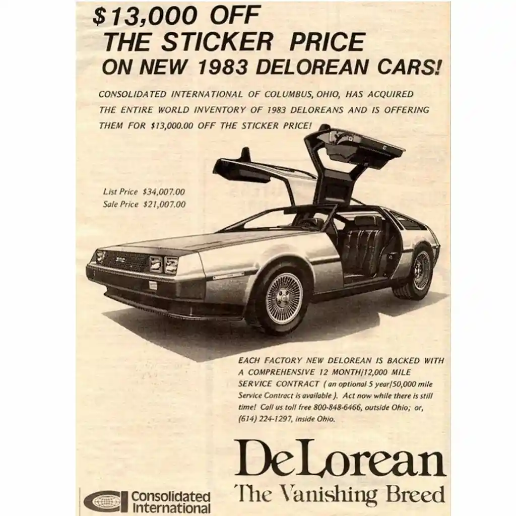 Prix Delorean