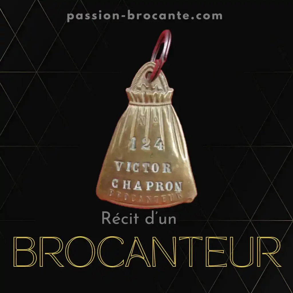 plaque de metier brocanteur
