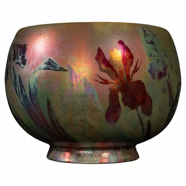 cache pot irisé massier